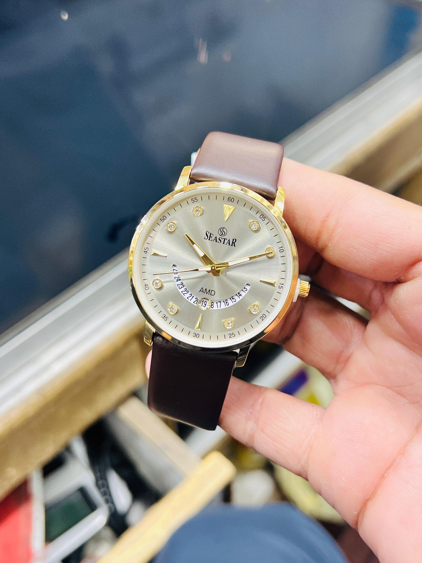 Seastar Brown + White | Waterproof | Subhan Watches