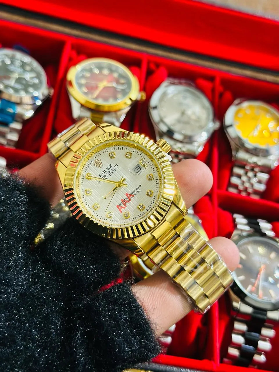 🤍 White Lover – Rolex Watch| Waterproof | Stainless Steel | Subhan Watches
