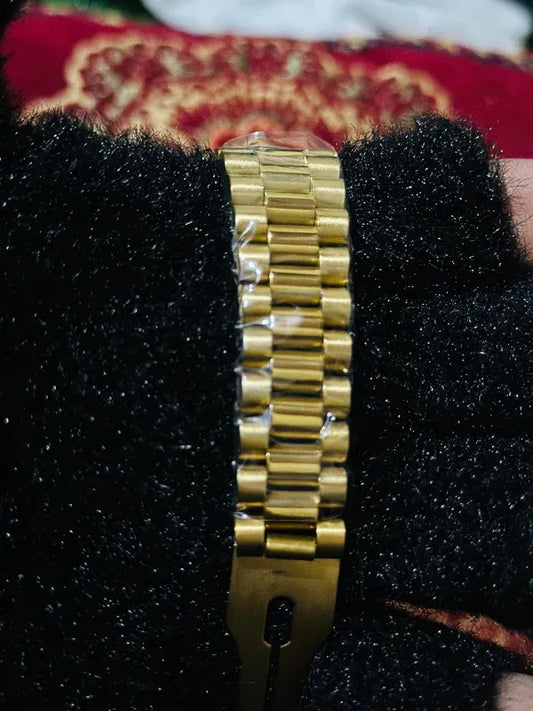 💚 Gold + Green Dial | Stainless Steel | Waterproof | Subhan Watches
