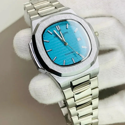 Patek Philippe Tiffany Dial | Stainless Steel | Water Proof | Subhan Watches