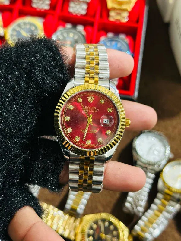 🔴 Red Lover – Rolex Watch| Waterproof | Stainless Steel | Subhan Watches