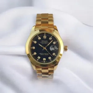 🖤 Gold + Black Dial | Waterproof | Stainless Steel | Subhan Watches