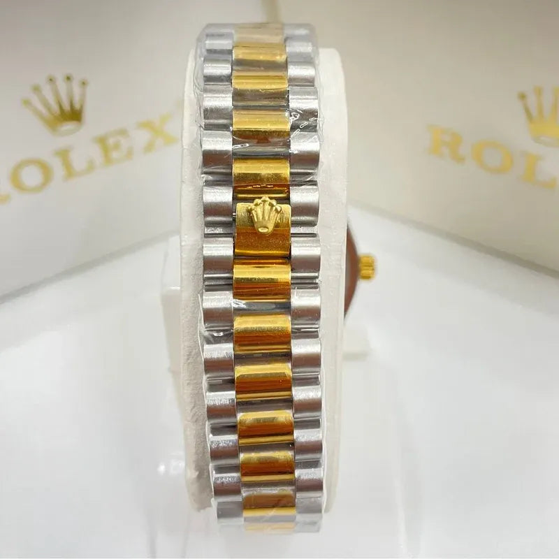 🖤 Gold & Silver + Black Dial | Stainless Steel | Waterproof | Subhan Watches