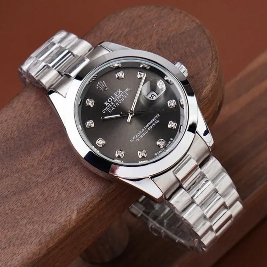 🖤 Silver +Black | Stainless Steel | Water Proof | Subhan Watches