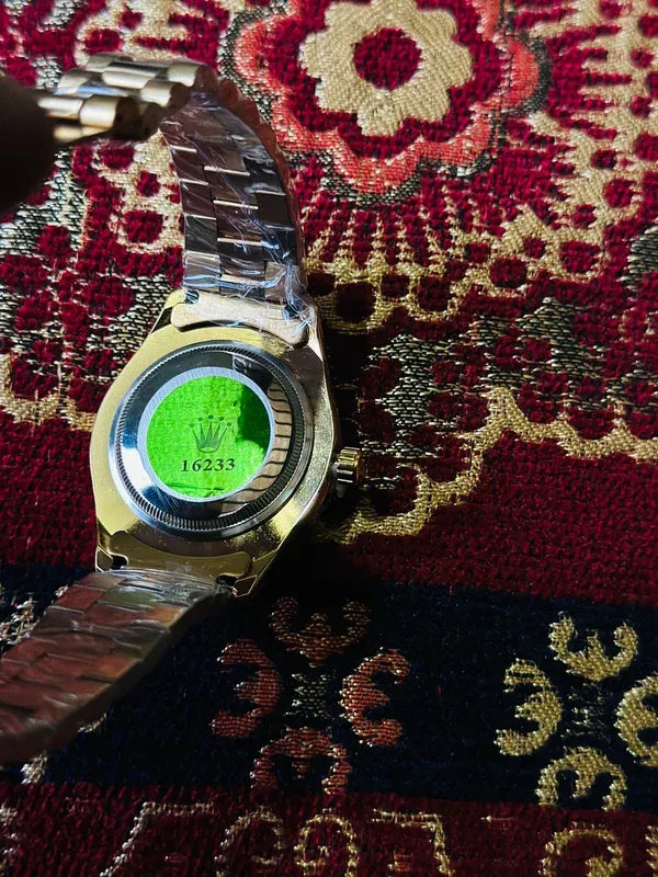 💚 Silver +  Green Dial | Waterproof | Stainless Steel | Subhan Watches