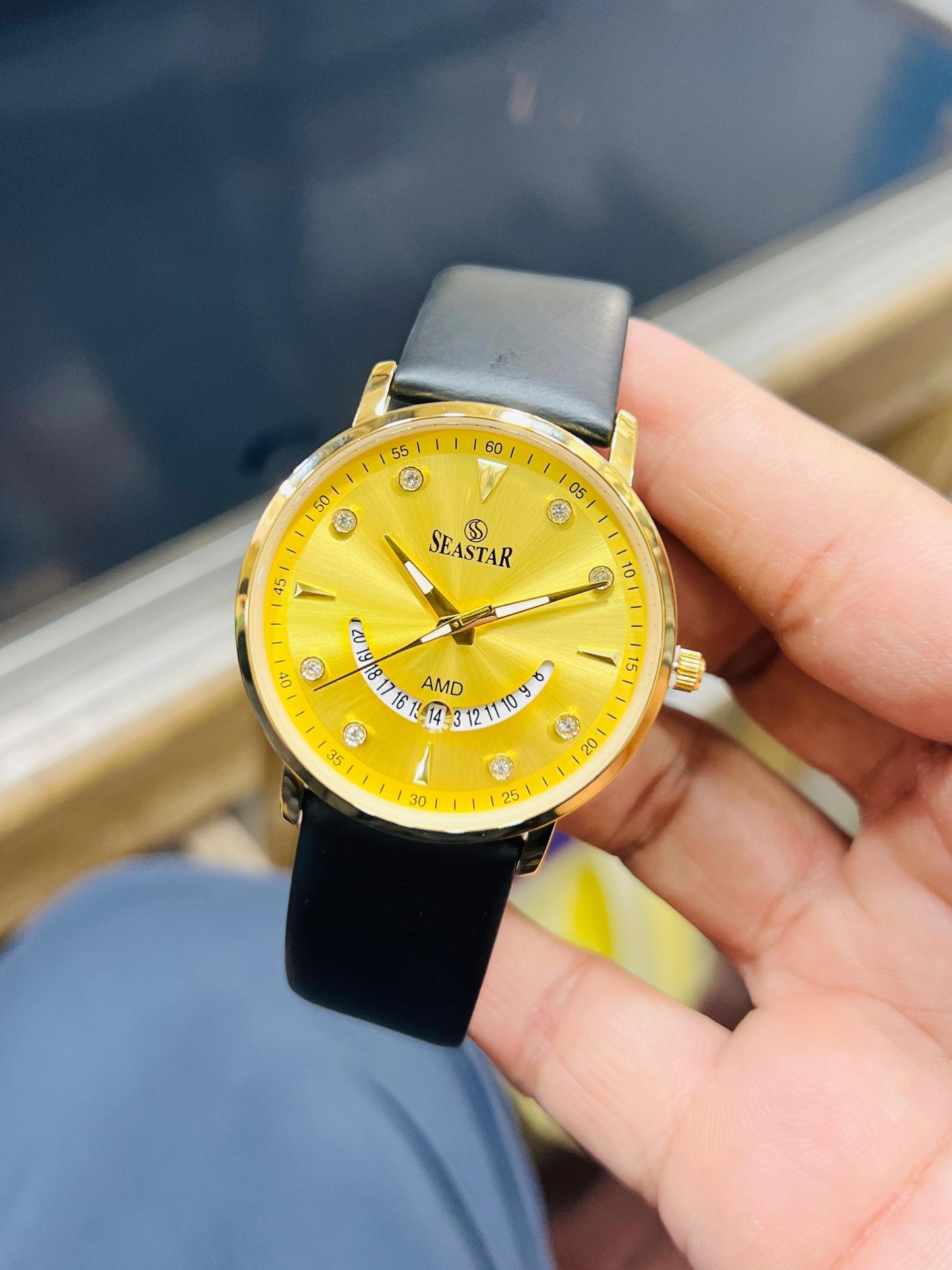 Black + Golden Smily | Waterproof | Subhan Watches