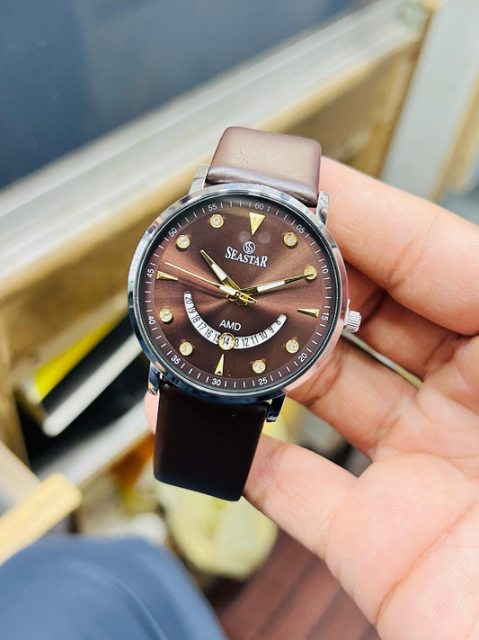 Complete Brown Smily Seastar | Waterproof | Subhan Watches