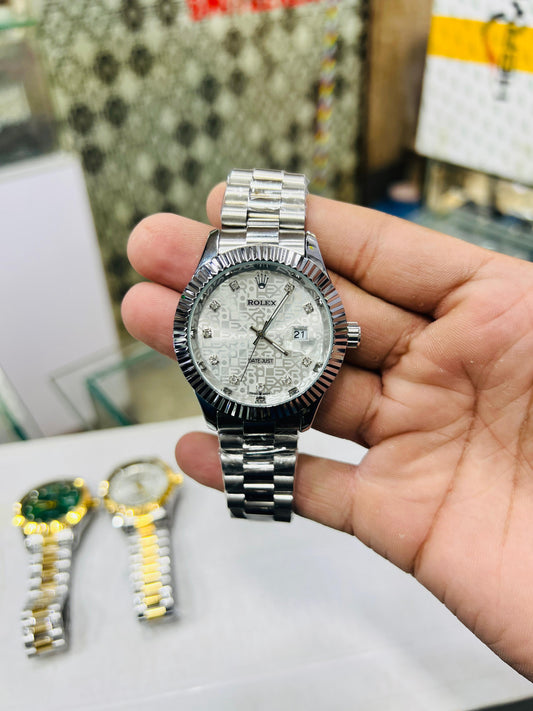 Complete Silver Cut_Water Proof Watch|Subhan Watches
